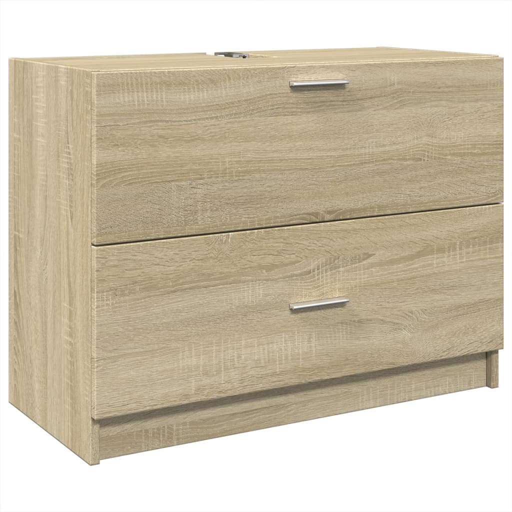 Sonoma Oak Sink Cabinet 78x37x59 cm - Durable Engineered Wood