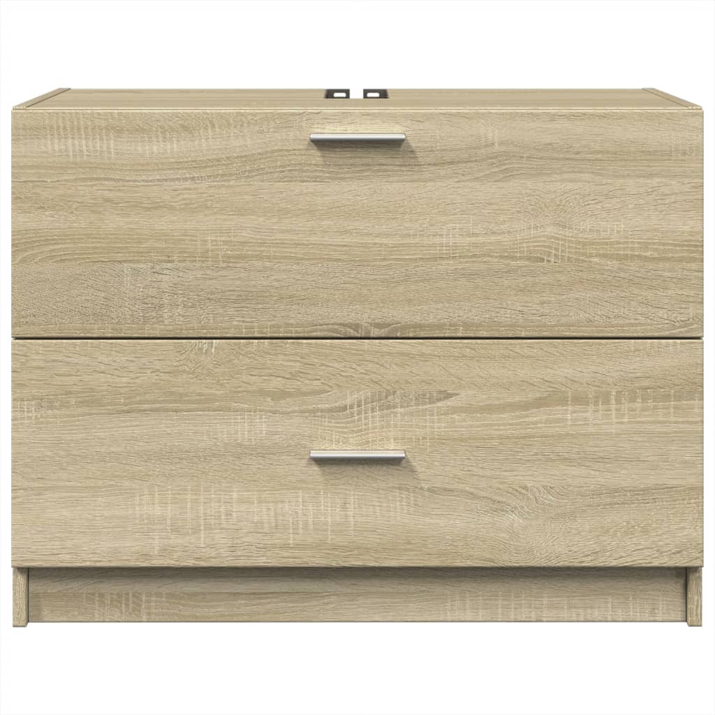Sonoma Oak Sink Cabinet 78x37x59 cm - Durable Engineered Wood