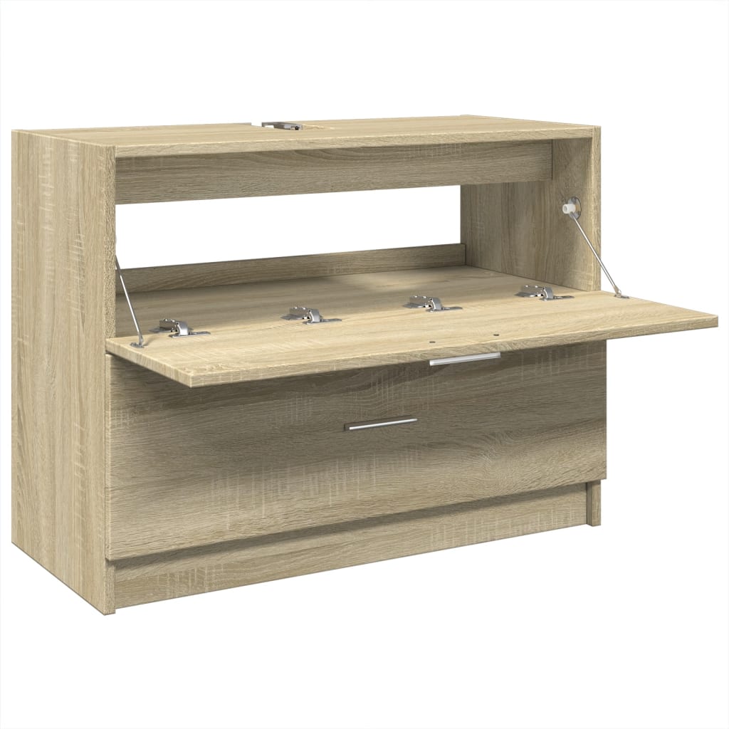 Sonoma Oak Sink Cabinet 78x37x59 cm - Durable Engineered Wood