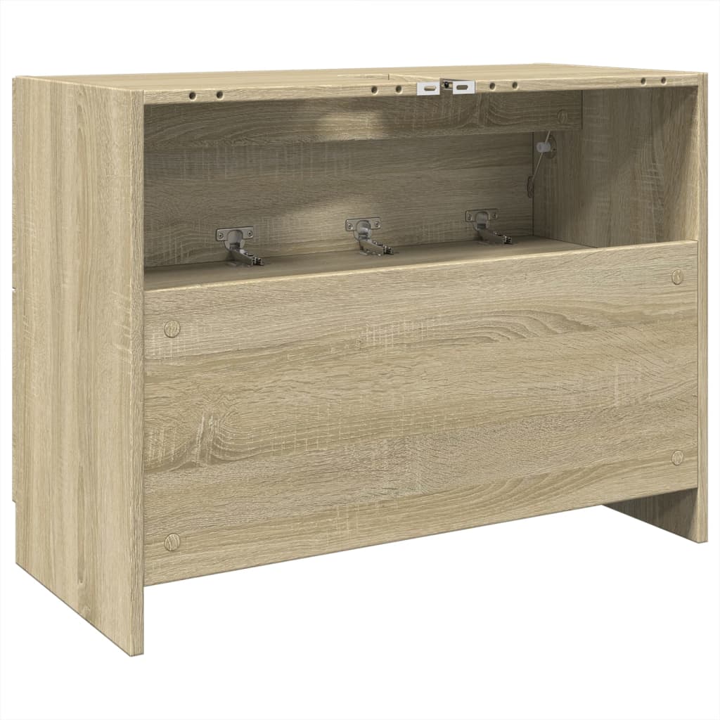 Sonoma Oak Sink Cabinet 78x37x59 cm - Durable Engineered Wood