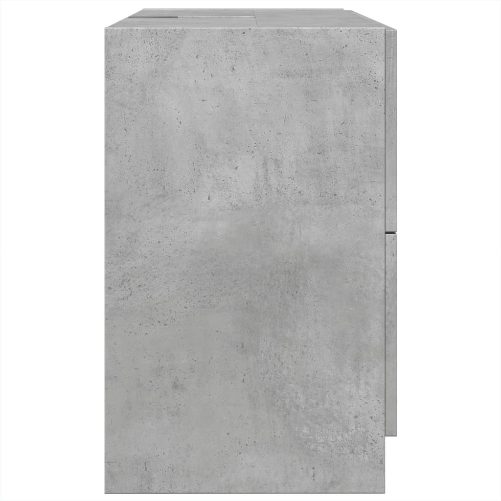 Concrete Grey Sink Cabinet 78x37x59 cm - Engineered Wood Quality