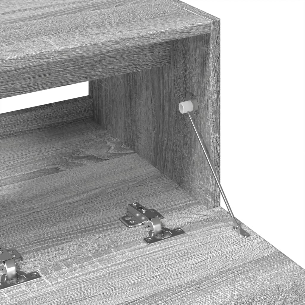 Grey Sonoma Sink Cabinet, 78x37x59 cm, Engineered Wood