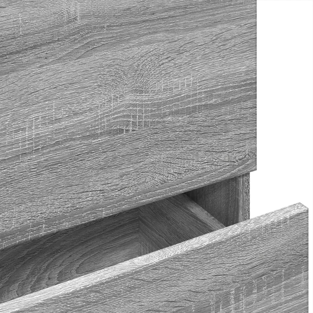 Grey Sonoma Sink Cabinet, 78x37x59 cm, Engineered Wood