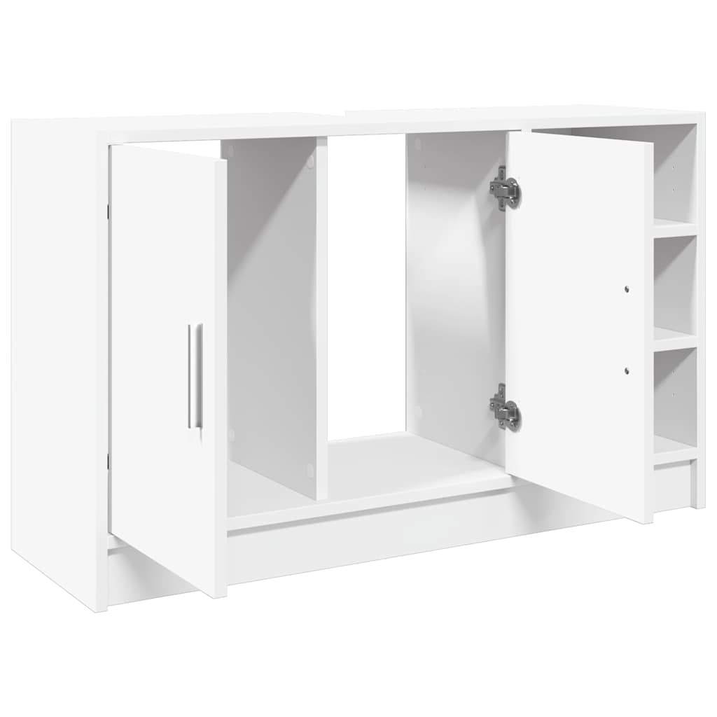 White Engineered Wood Sink Cabinet 90x29x55 cm | Modern Design