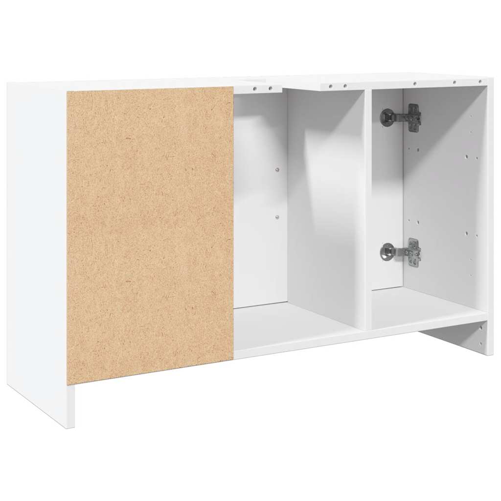 White Engineered Wood Sink Cabinet 90x29x55 cm | Modern Design