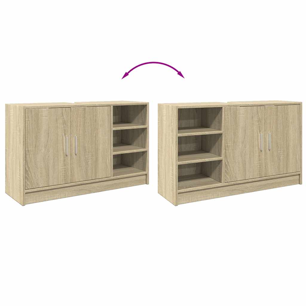 Sonoma Oak Sink Cabinet 90x29x55 cm - Stylish Engineered Wood