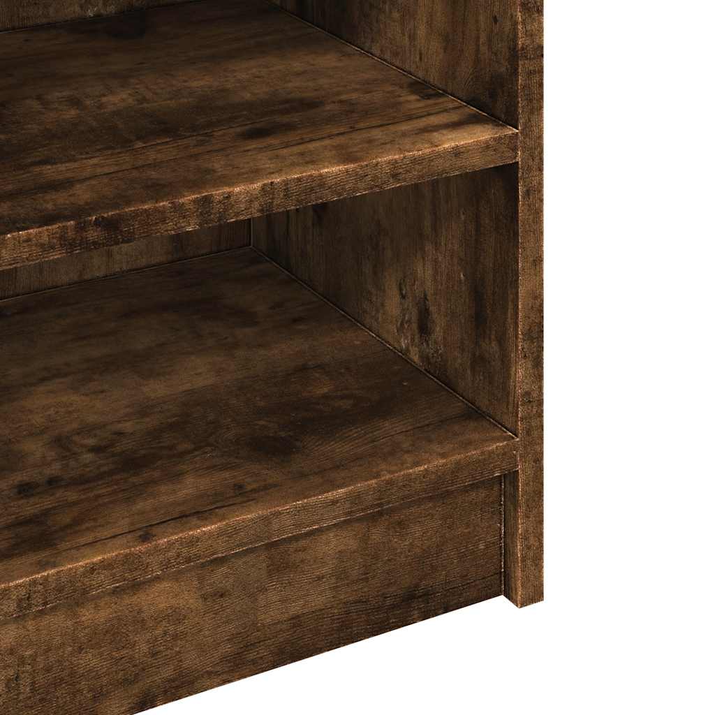Smoked Oak Sink Cabinet, 90x29x55 cm - Engineered Wood Storage