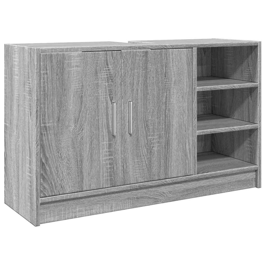 Grey Sonoma Sink Cabinet 90x29x55 cm | Engineered Wood