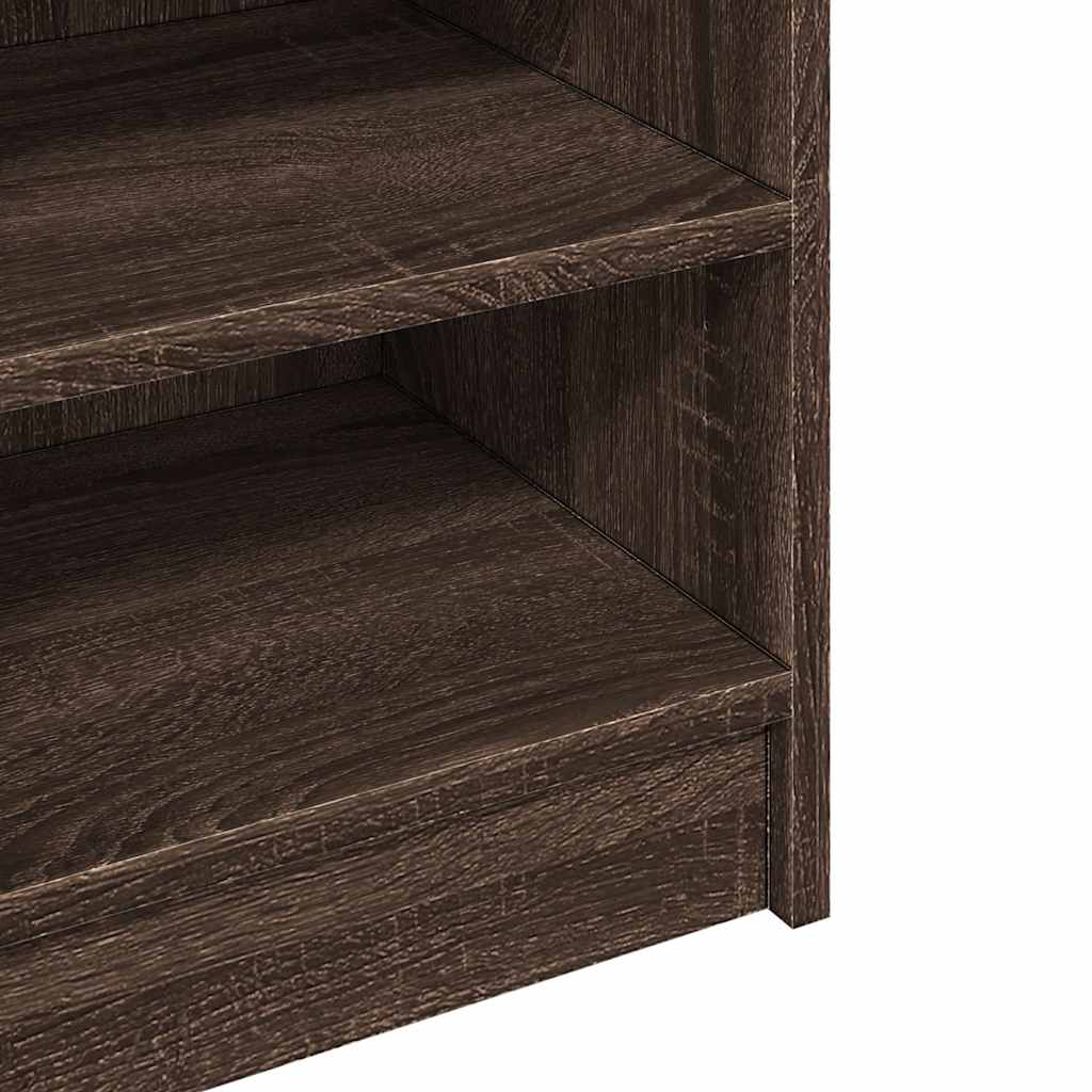 Brown Oak Sink Cabinet - Engineered Wood, 90x29x55 cm