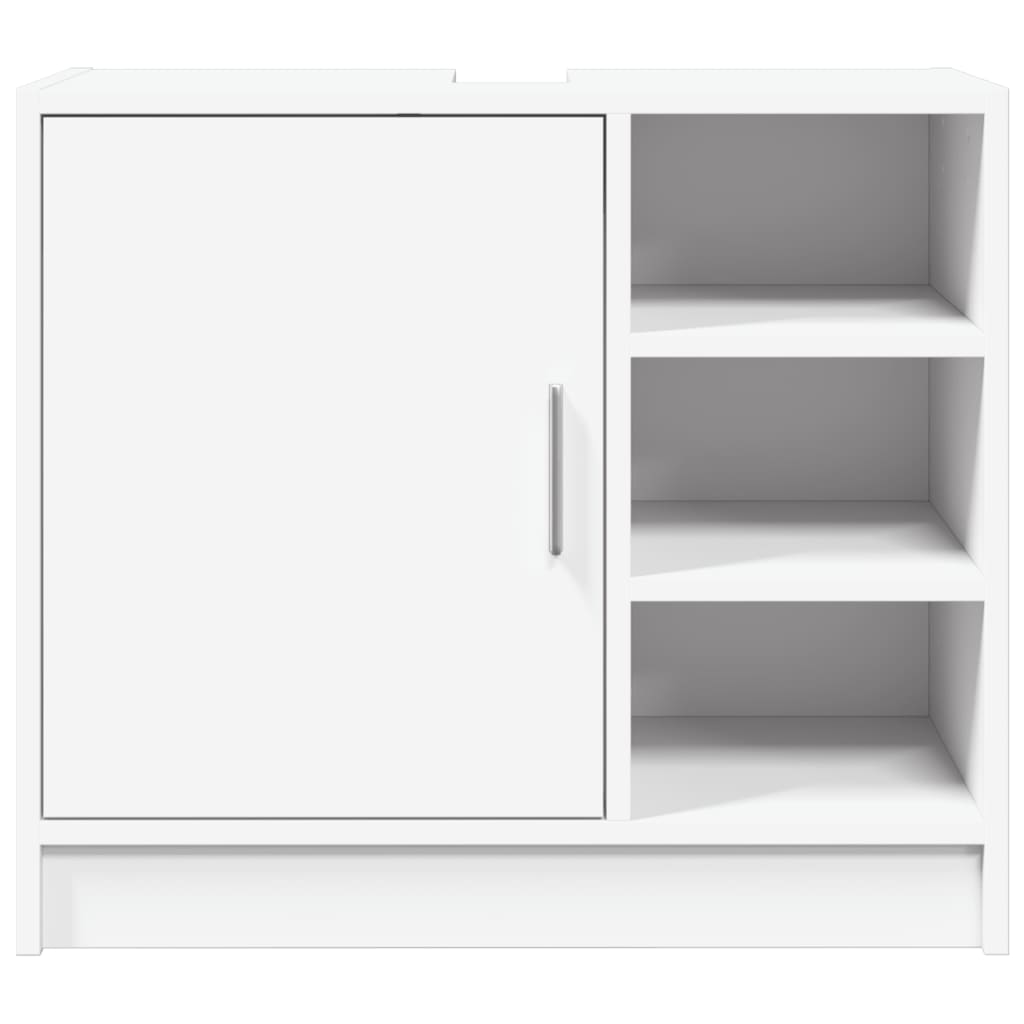 White Engineered Wood Sink Cabinet 63x29x55 cm - Stylish & Durable