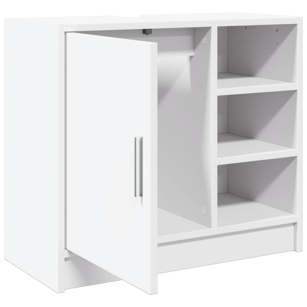 White Engineered Wood Sink Cabinet 63x29x55 cm - Stylish & Durable