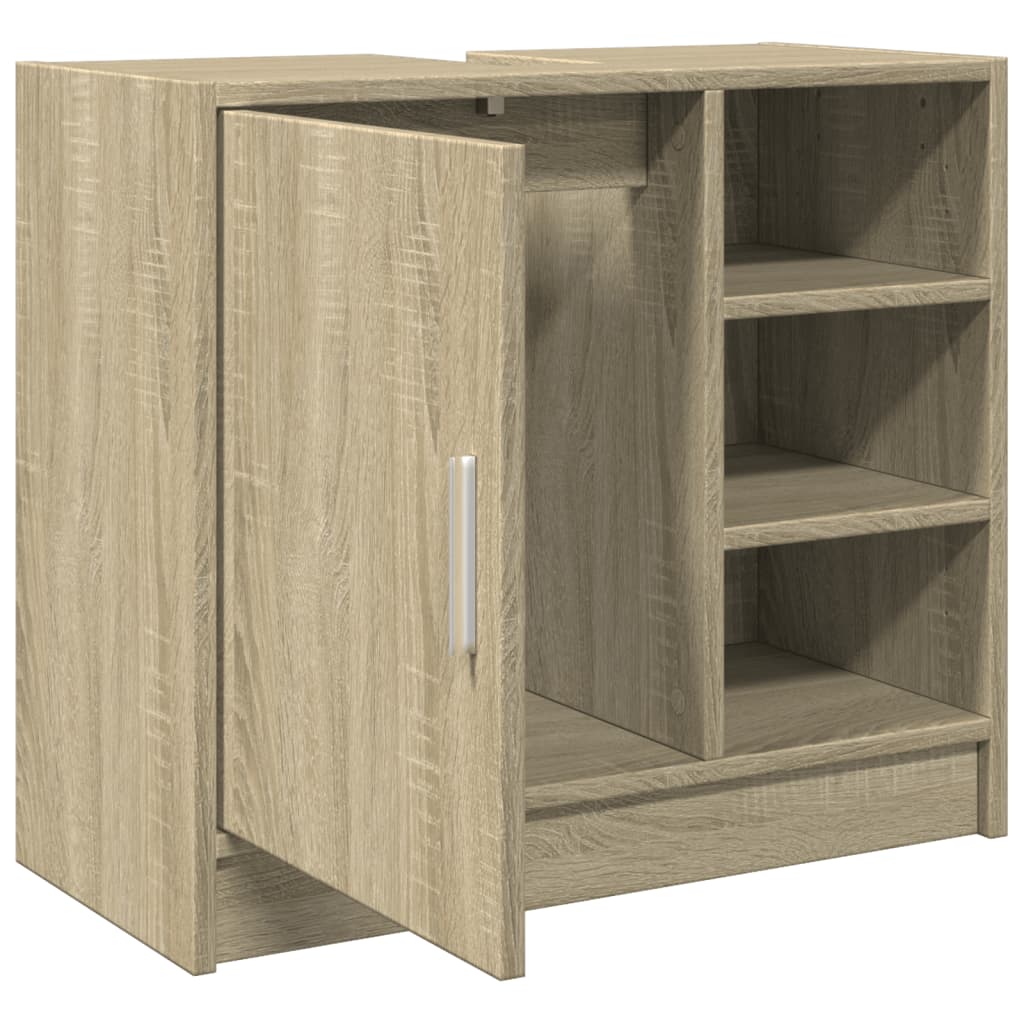 Compact Sink Cabinet Sonoma Oak 63x29x55 cm - Engineered Wood