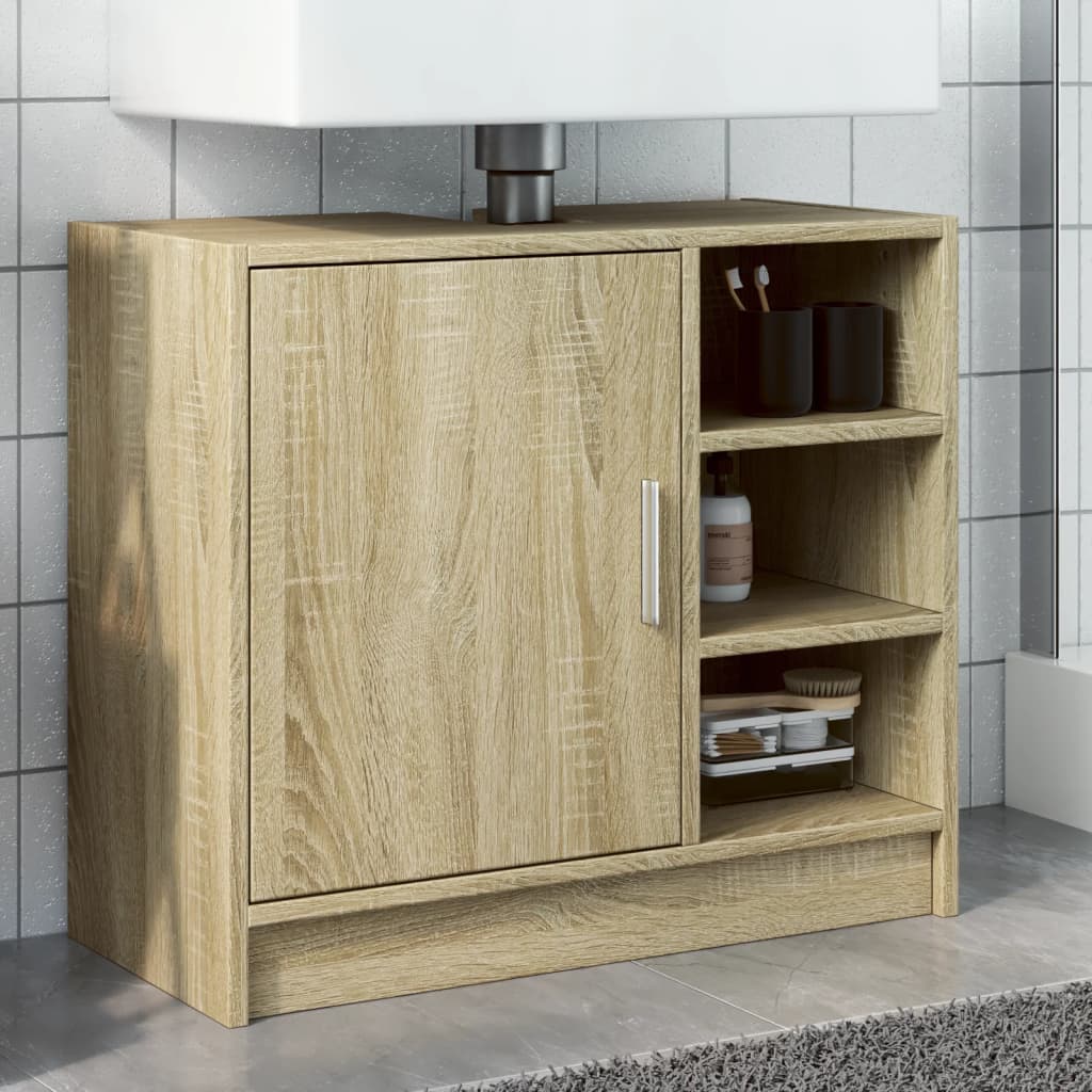 Compact Sink Cabinet Sonoma Oak 63x29x55 cm - Engineered Wood