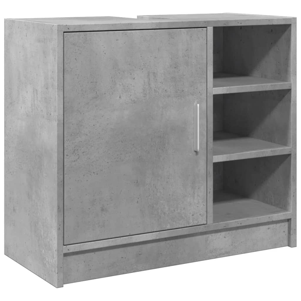 Concrete Grey Engineered Wood Sink Cabinet 63x29x55 cm