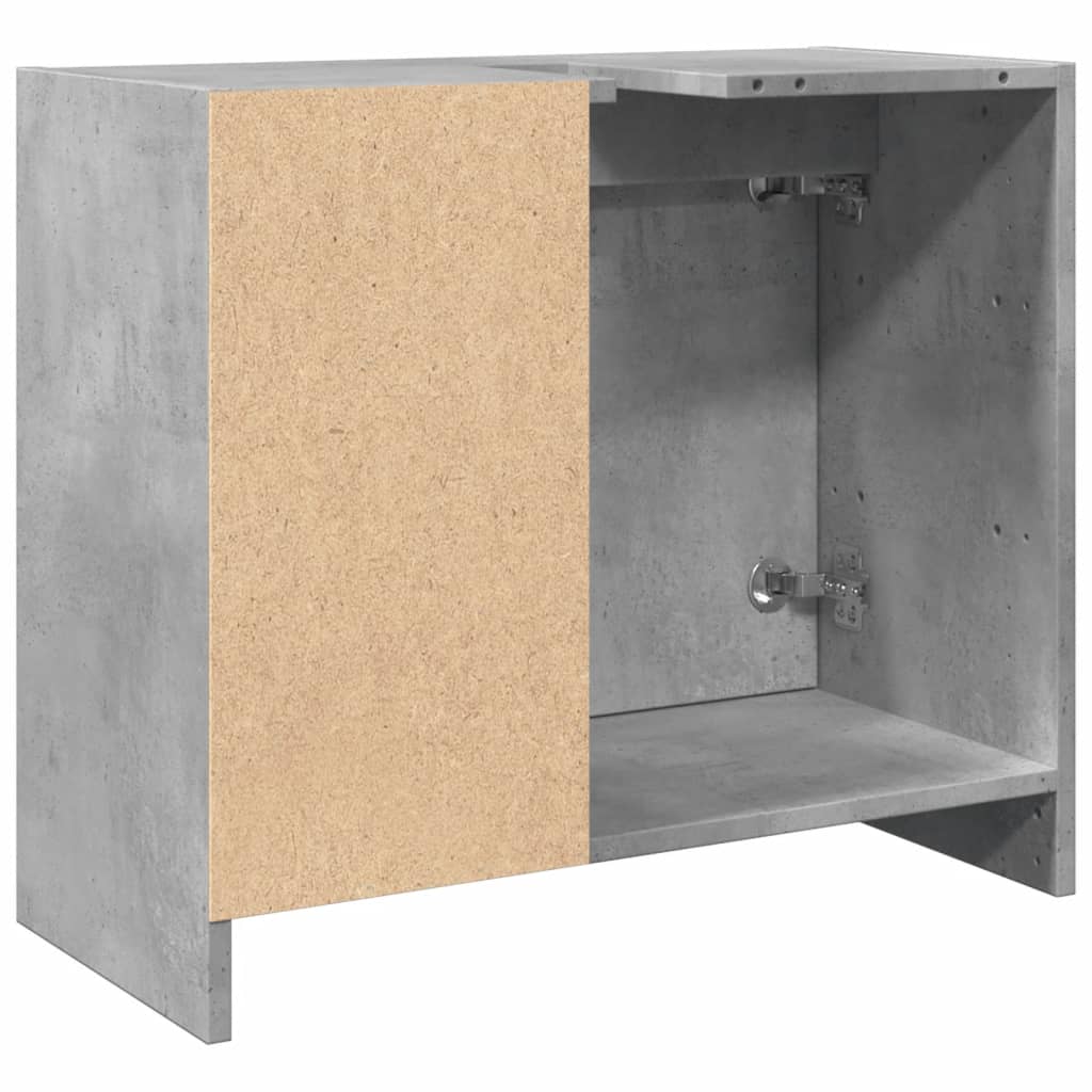 Concrete Grey Engineered Wood Sink Cabinet 63x29x55 cm