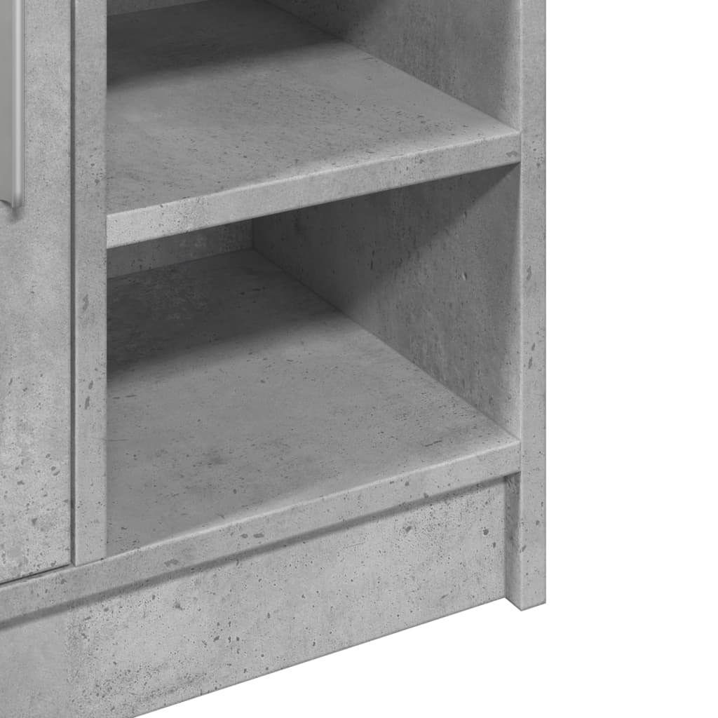 Concrete Grey Engineered Wood Sink Cabinet 63x29x55 cm