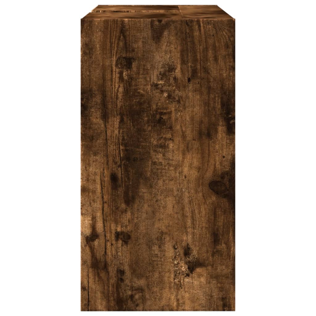 Smoked Oak Sink Cabinet 63x29x55 cm | Engineered Wood Finish