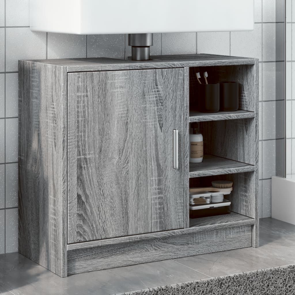 Grey Sonoma Sink Cabinet 63x29x55 cm - Engineered Wood