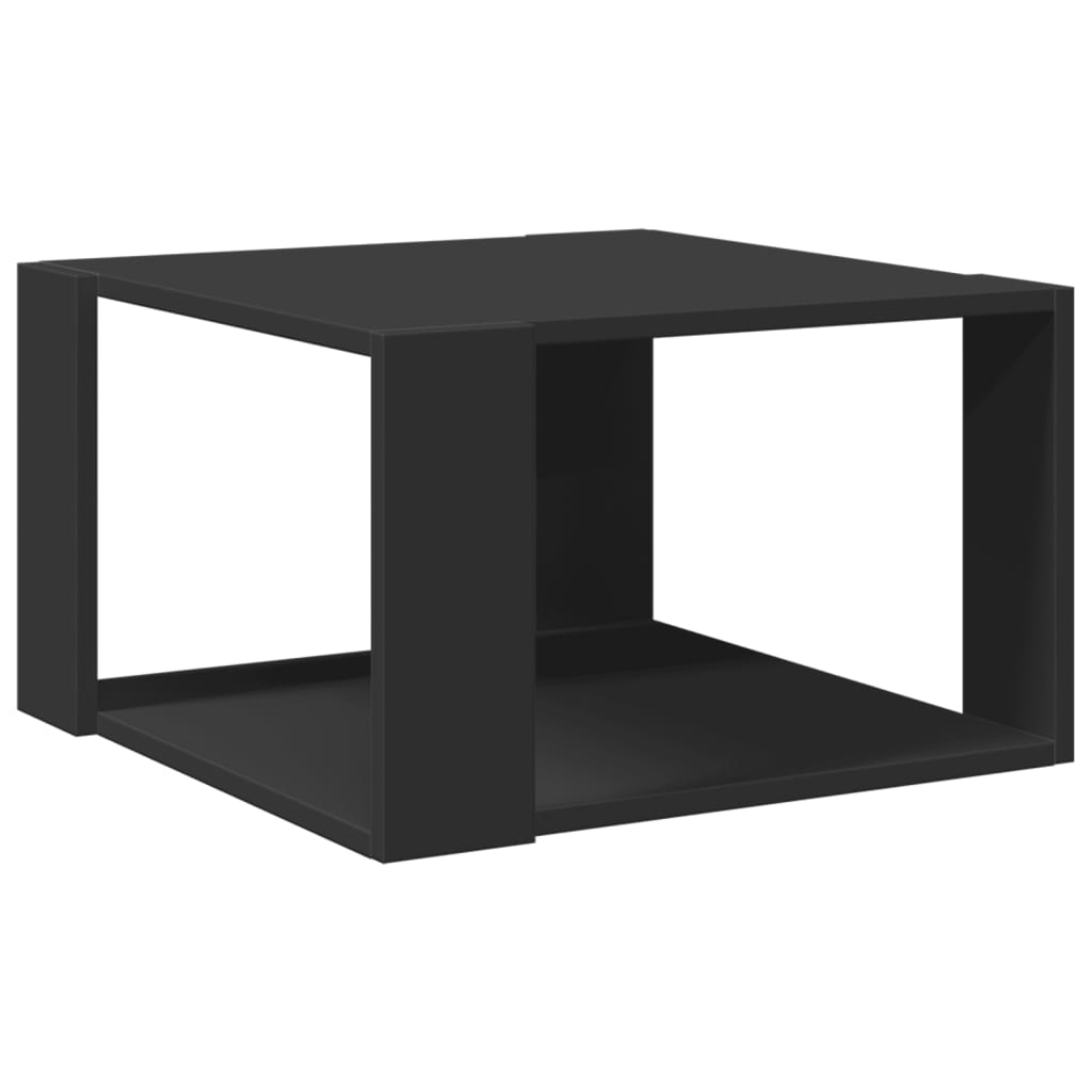 Coffee Table Black 51.5x51.5x30 cm Engineered Wood