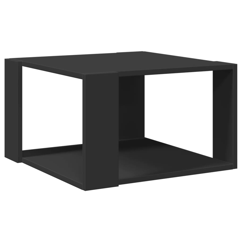 Coffee Table Black 51.5x51.5x30 cm Engineered Wood