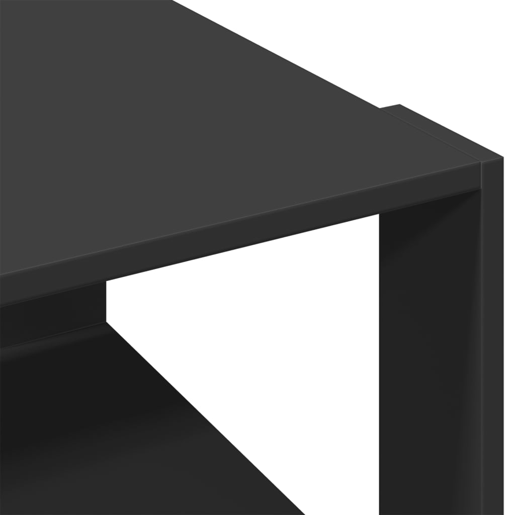 Coffee Table Black 51.5x51.5x30 cm Engineered Wood