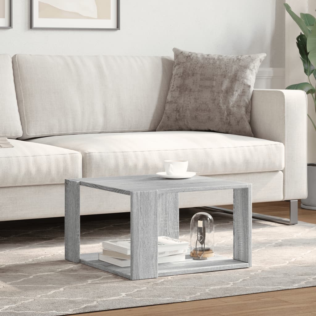 Coffee Table Grey Sonoma 51.5x51.5x30 cm Engineered Wood