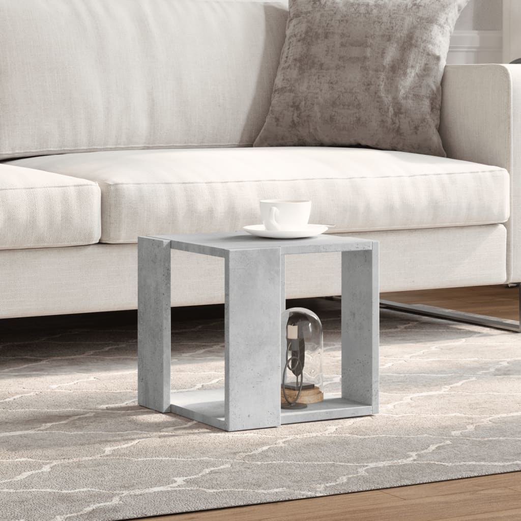 Coffee Table Concrete Grey 32x32x30 cm Engineered Wood