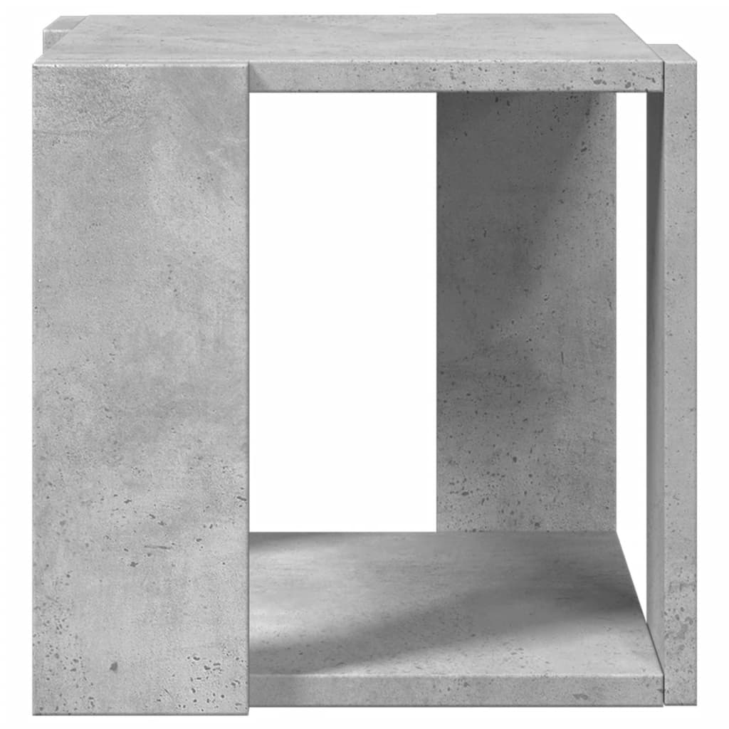Coffee Table Concrete Grey 32x32x30 cm Engineered Wood