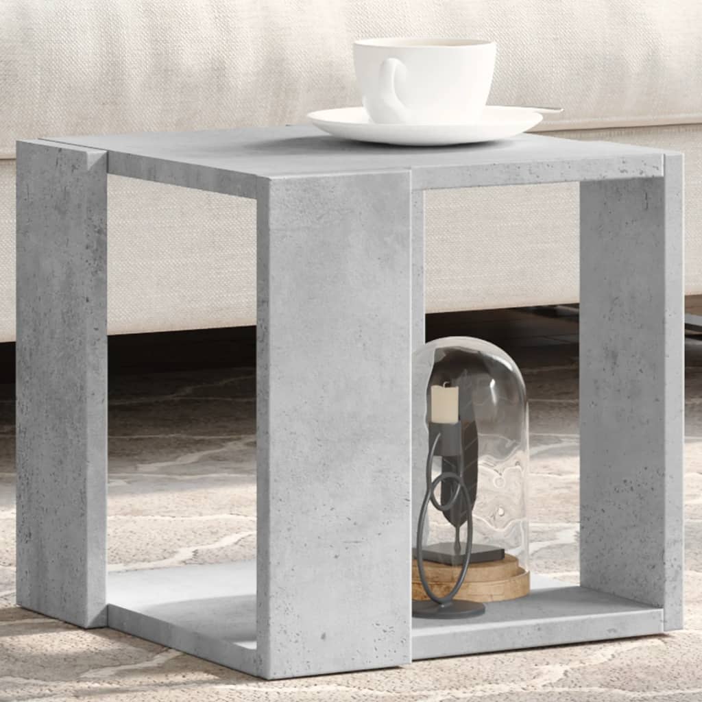 Coffee Table Concrete Grey 32x32x30 cm Engineered Wood
