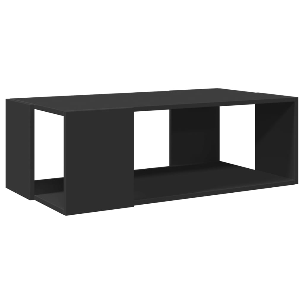 Coffee Table Black 89.5x48x30 cm Engineered Wood