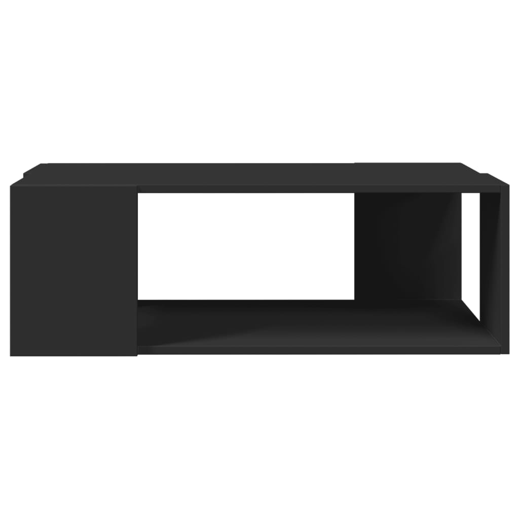 Coffee Table Black 89.5x48x30 cm Engineered Wood