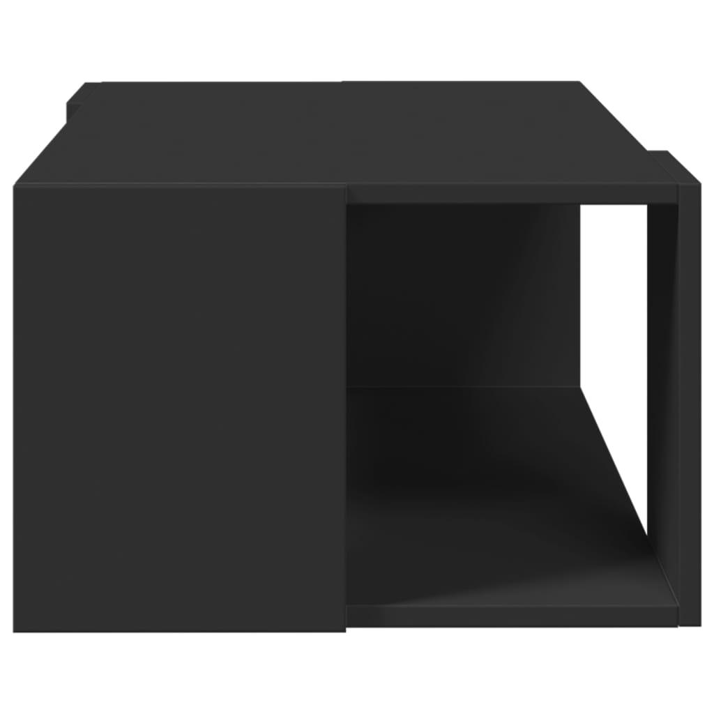 Coffee Table Black 89.5x48x30 cm Engineered Wood