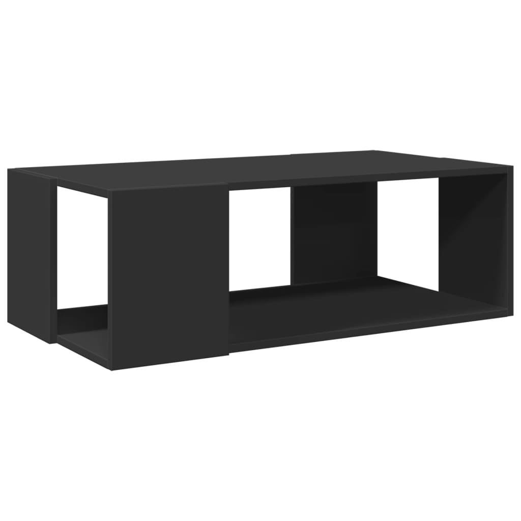 Coffee Table Black 89.5x48x30 cm Engineered Wood