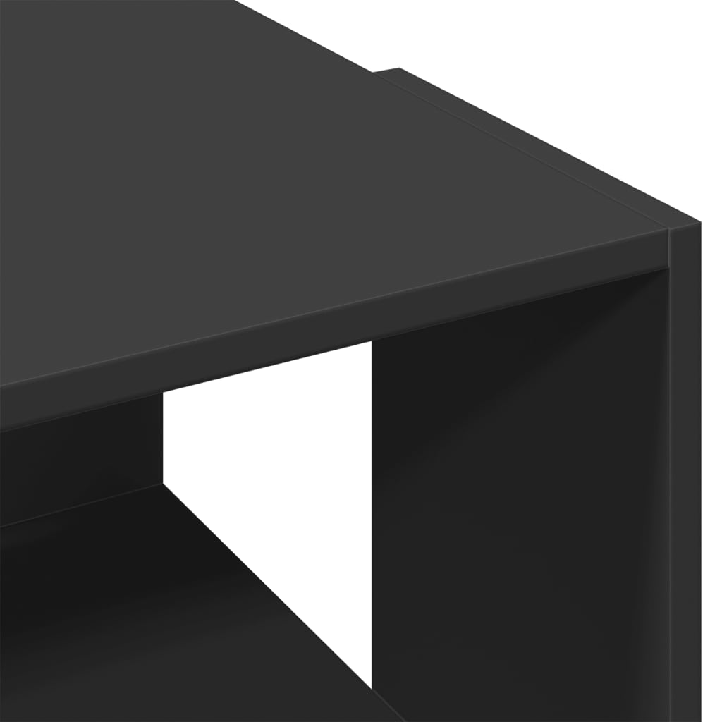 Coffee Table Black 89.5x48x30 cm Engineered Wood