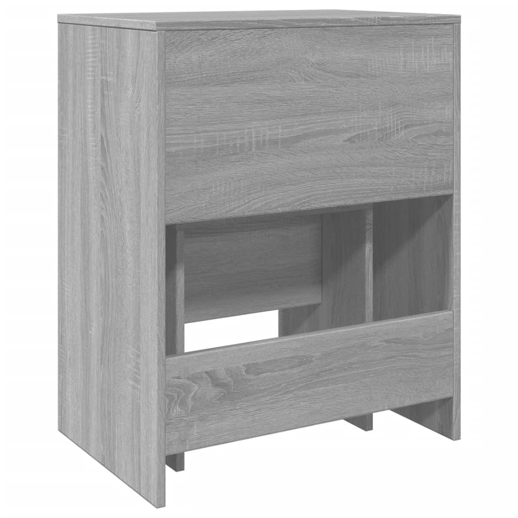 Grey Sonoma Dressing Table & Stool Set 60x40x113.5 cm - Stylish & Compact