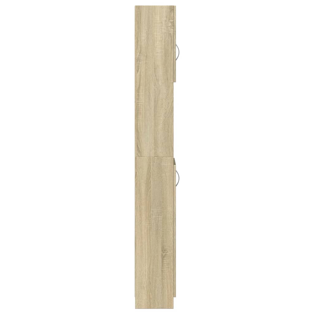 Sonoma Oak Bathroom Cabinet 32x25.5x190 cm - Engineered Wood