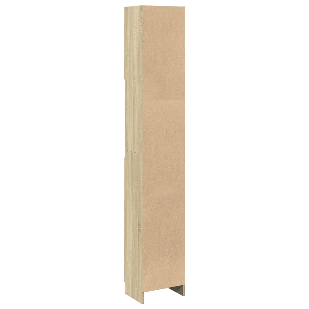 Sonoma Oak Bathroom Cabinet 32x25.5x190 cm - Engineered Wood
