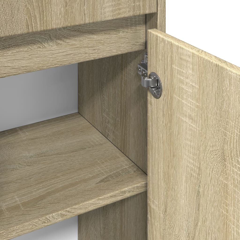 Sonoma Oak Bathroom Cabinet 30x30x95 cm - Engineered Wood
