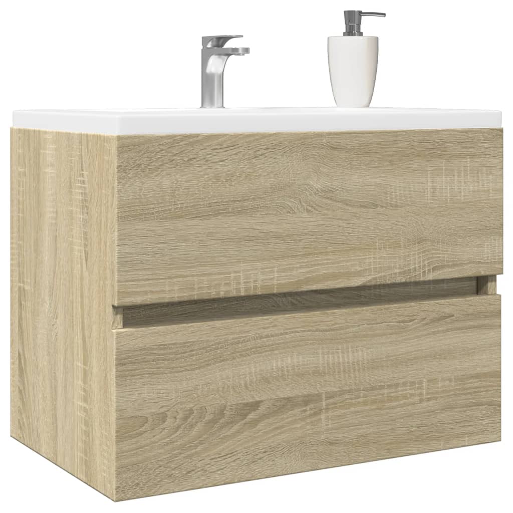 Modern Sonoma Oak Sink Cabinet, Engineered Wood, 60x38.5x45 cm