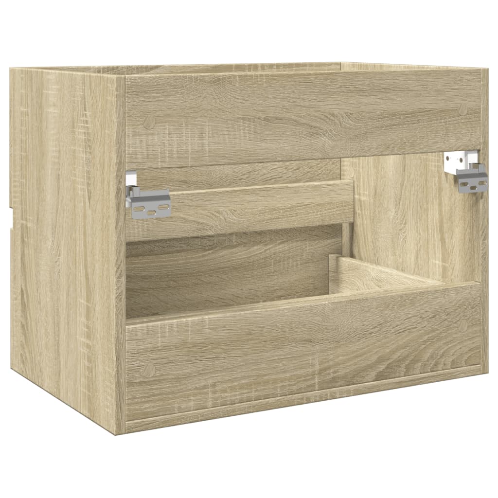 Modern Sonoma Oak Sink Cabinet, Engineered Wood, 60x38.5x45 cm