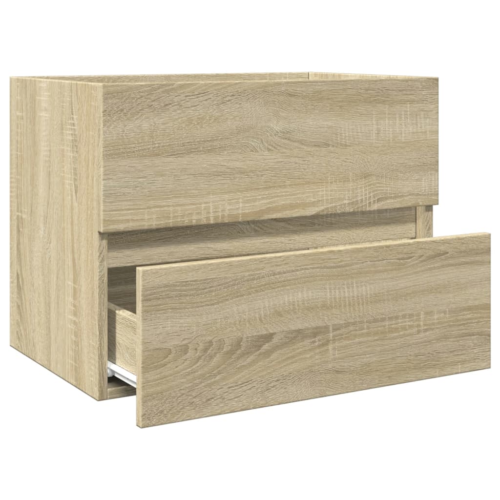 Modern Sonoma Oak Sink Cabinet, Engineered Wood, 60x38.5x45 cm