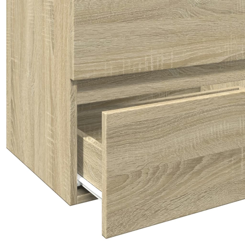 Modern Sonoma Oak Sink Cabinet, Engineered Wood, 60x38.5x45 cm