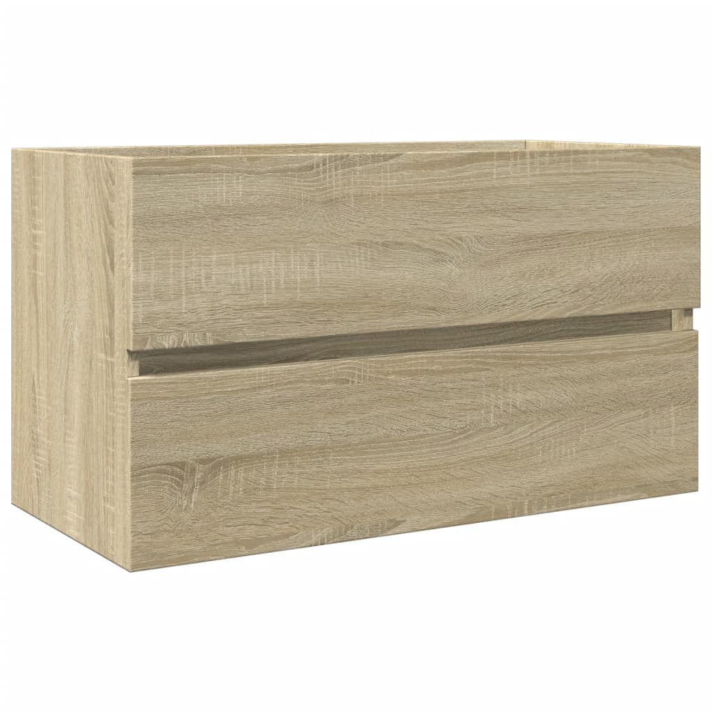 Sonoma Oak Sink Cabinet, 80x38.5x45 cm, Engineered Wood
