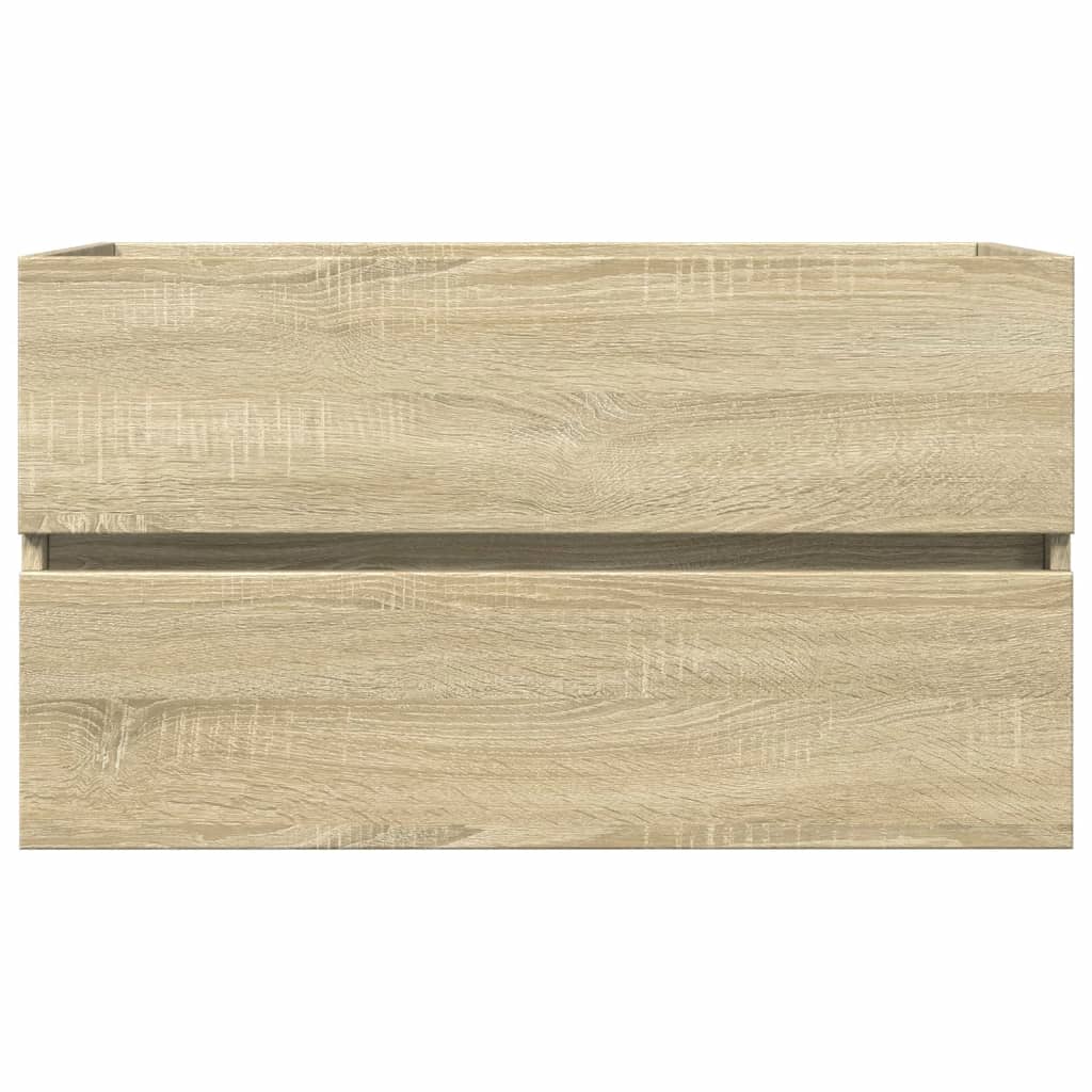 Sonoma Oak Sink Cabinet, 80x38.5x45 cm, Engineered Wood