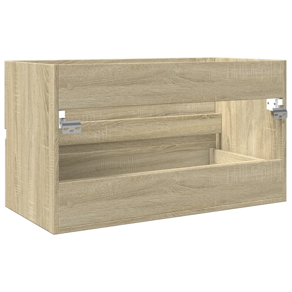 Sonoma Oak Sink Cabinet, 80x38.5x45 cm, Engineered Wood