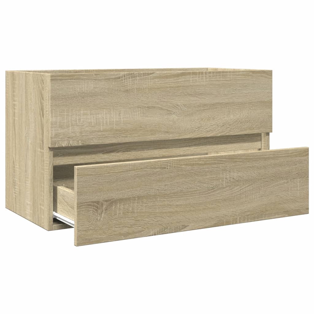 Sonoma Oak Sink Cabinet, 80x38.5x45 cm, Engineered Wood