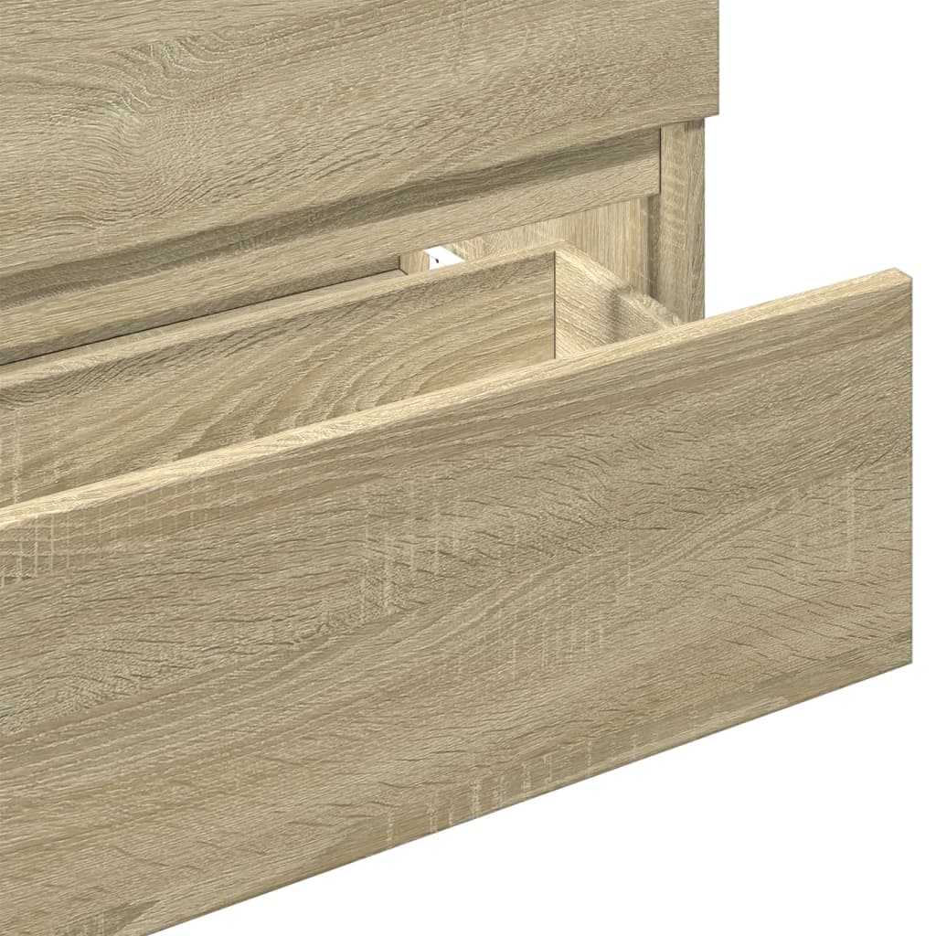 Sonoma Oak Sink Cabinet, 80x38.5x45 cm, Engineered Wood