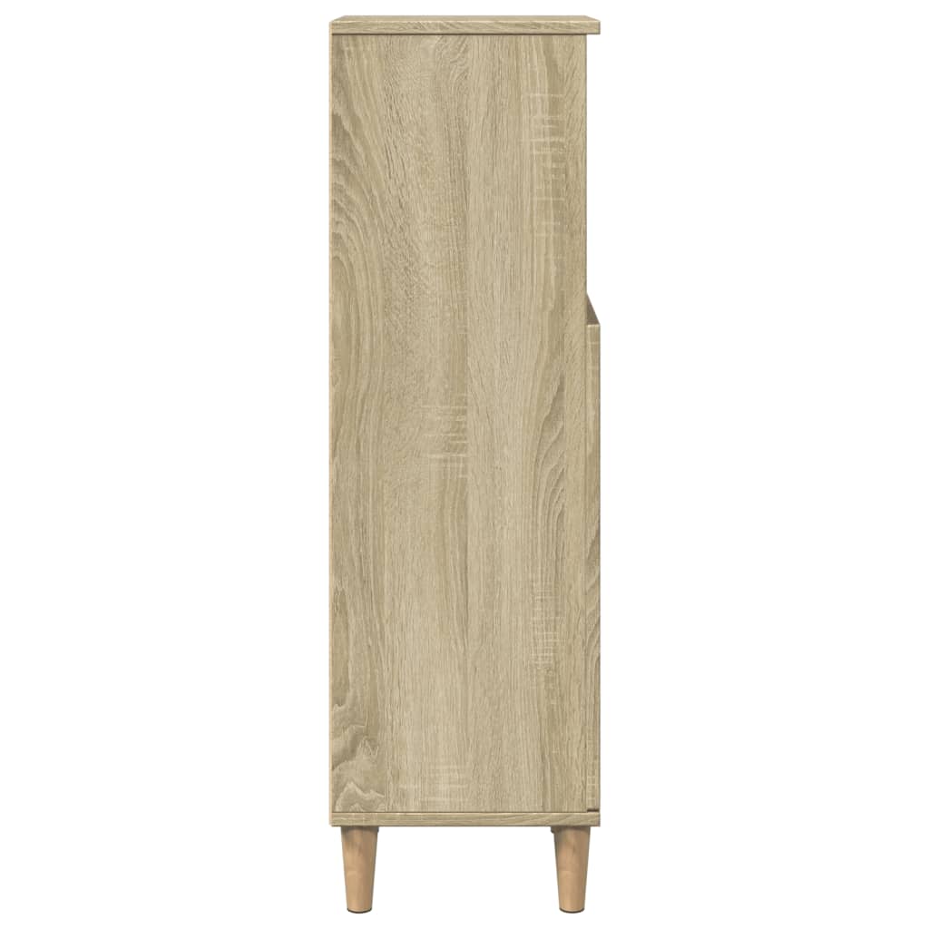 Sonoma Oak Bathroom Cabinet 30x30x100 cm - Engineered Wood