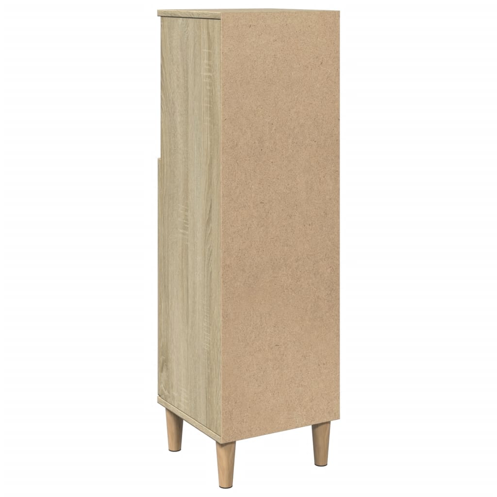 Sonoma Oak Bathroom Cabinet 30x30x100 cm - Engineered Wood