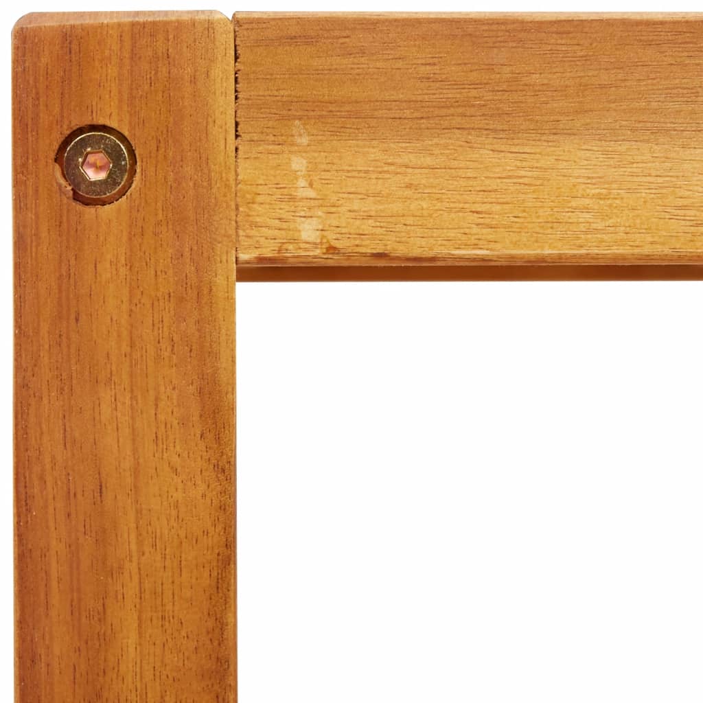 Solid Acacia Wood Garden Table, 65x65x29 cm - Elegant & Durable